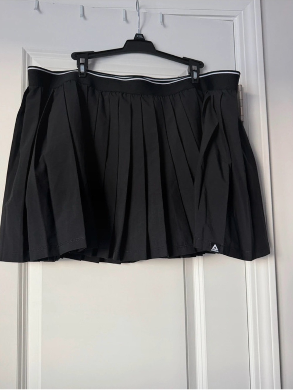 Reebok Black Pleated Skater Tennis Skirt with Elastic Waist